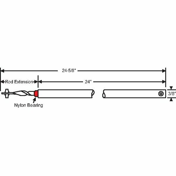 Strybuc 24in Red Spiral Balance 76-SMS24R